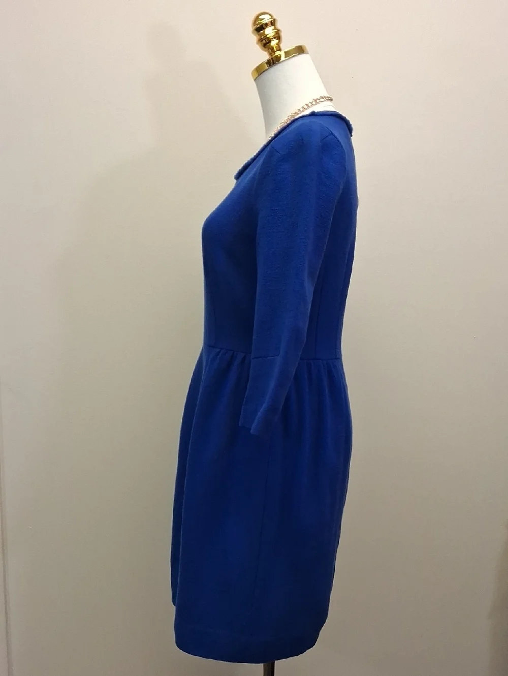 J.Crew Blue Sheath Dress Knee Length Work Office Classic Size 4